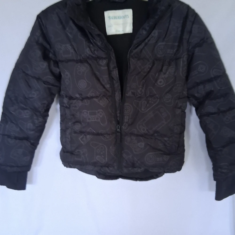 Kids Black Puffer Coat